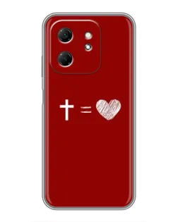 Чехол для Infinix Hot 50i с картинкой «Уравнение любви»