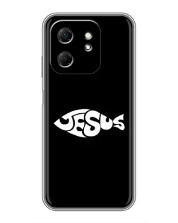 Чехол для Infinix Hot 50i с картинкой «Рыба Jesus»