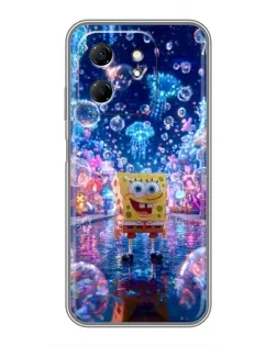 Чехол для Infinix Hot 50i с картинкой «Неоновый океан»