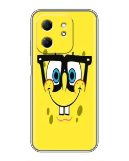 Чохол для Infinix Hot 50i з картинкою «Мінімалістичний Спанч Боб» Чохол для Infinix Hot 50i з картинкою «Мінімалістичний Спанч Боб»