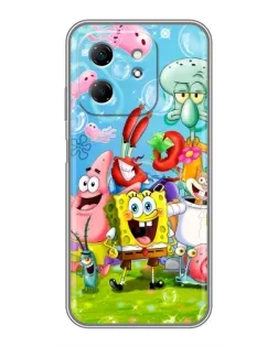 Чохол для Infinix Hot 50i з картинкою «Губка Боб та друзі» Чохол для Infinix Hot 50i з картинкою «Губка Боб та друзі»