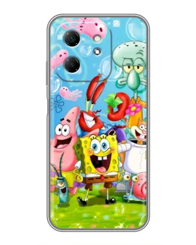 Чохол для Infinix Hot 50i з картинкою «Губка Боб та друзі» Чохол для Infinix Hot 50i з картинкою «Губка Боб та друзі»