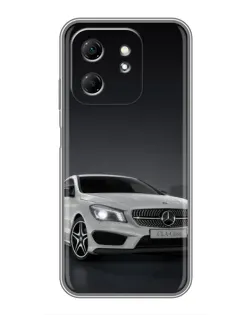 Чехол для Infinix Hot 50i с картинкой «Mercedes AMG GT Silver»