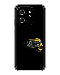 Чехол для Infinix Hot 50i с картинкой «Mercedes — ретро стиль»