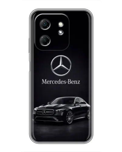 Чехол для Infinix Hot 50i с картинкой «Mercedes — решетка радиатора»