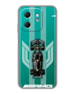 Чехол для Infinix Hot 50i с картинкой «Mercedes AMG Petronas»