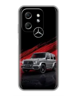 Чехол для Infinix Hot 50i с картинкой «Mercedes G-Class красный»