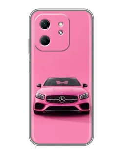 Чохол для Infinix Hot 50i з картинкою «Рожевий Mercedes AMG»