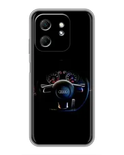 Чохол для Infinix Hot 50i з картинкою «Салон Audi — кермо»