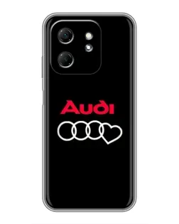 Чехол для Infinix Hot 50i с картинкой «Логотип Audi Heart»