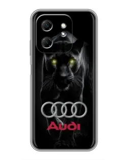 Чехол для Infinix Hot 50i с картинкой «Пантера и Audi»