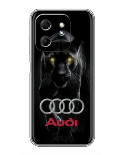 Чехол для Infinix Hot 50i с картинкой «Пантера и Audi»