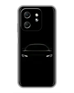 Чехол для Infinix Hot 50i с картинкой «Взгляд Audi в темноте»