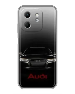 Чехол для Infinix Hot 50i с картинкой «Audi — градиентный контур»