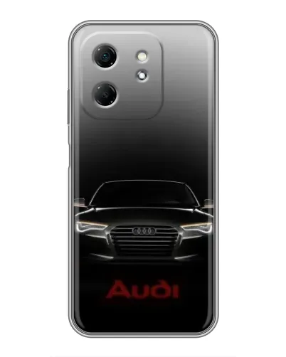 Чехол для Infinix Hot 50i с картинкой «Audi — градиентный контур»