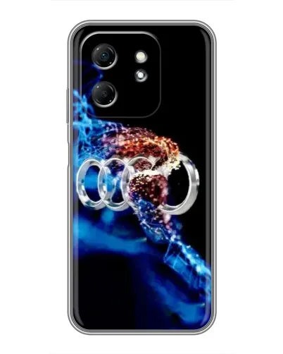 Чехол для Infinix Hot 50i с картинкой «Энергия лого Audi»