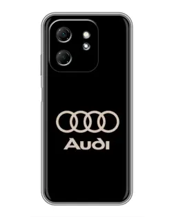 Чехол для Infinix Hot 50i с картинкой «Audi — золотой логотип»