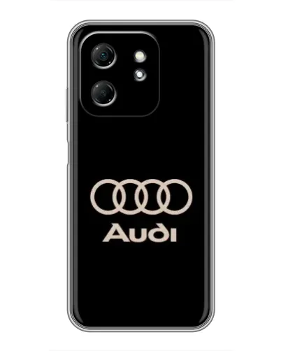 Чехол для Infinix Hot 50i с картинкой «Audi — золотой логотип»