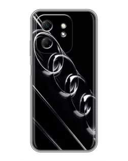 Чехол для Infinix Hot 50i с картинкой «Audi — абстрактные кольца»