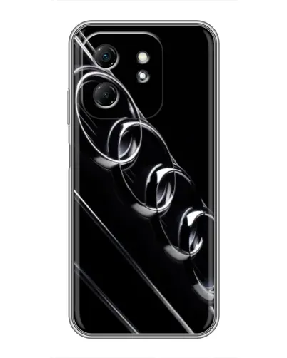 Чехол для Infinix Hot 50i с картинкой «Audi — абстрактные кольца»