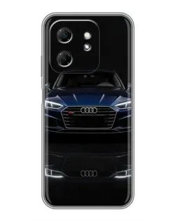Чехол для Infinix Hot 50i с картинкой «Audi — ночное отражение»