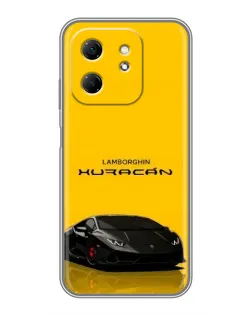 Чехол для Infinix Hot 50i с картинкой «Lamborghini Huracan черный»