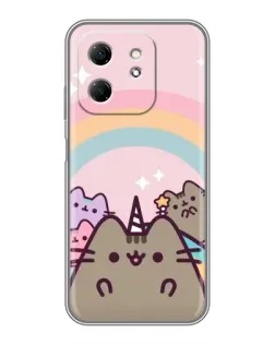 Чехол для Infinix Hot 50i с картинкой «Единорог Pusheen»