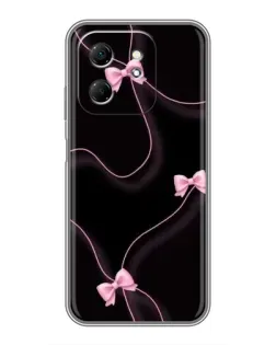 Чехол для Infinix Hot 50i с картинкой «Розовые ленты»