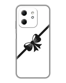 Чехол для Infinix Hot 50i с картинкой «Диагональный бант»