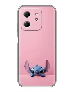 Чехол для Infinix Hot 50i с картинкой «Stitch выглядывает»