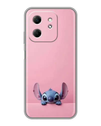 Чехол для Infinix Hot 50i с картинкой «Stitch выглядывает»