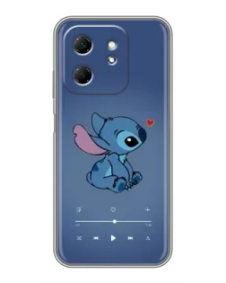 Чехол для Infinix Hot 50i с картинкой «Музыкальный Stitch»