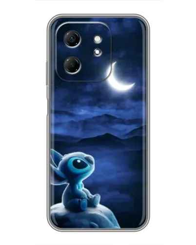 Чехол для Infinix Hot 50i с картинкой «Лунная ночь Стича»