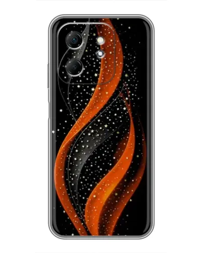 Чехол для Infinix Hot 50i с картинкой «Огненная звездная волна»