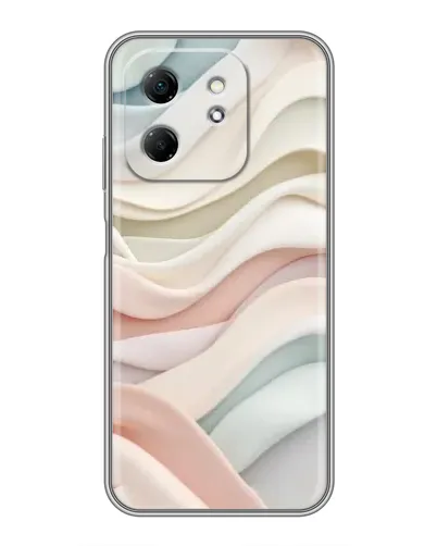 Чехол для Infinix Hot 50i с картинкой «Пастельные нежные волны»