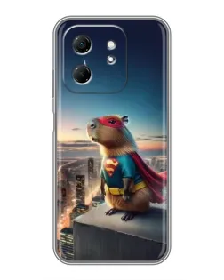 Чехол для Infinix Hot 50i с картинкой «Капи-мен супергерой» Чехол для Infinix Hot 50i с картинкой «Капи-мен супергерой»