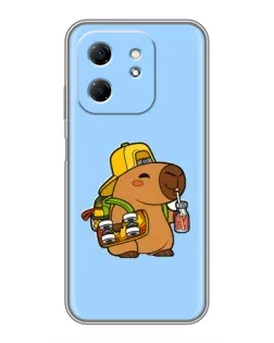 Чехол для Infinix Hot 50i с картинкой «Капибара на скейте» Чехол для Infinix Hot 50i с картинкой «Капибара на скейте»