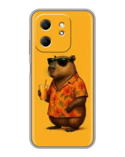 Чехол для Infinix Hot 50i с картинкой «Капибара на отдыхе» Чехол для Infinix Hot 50i с картинкой «Капибара на отдыхе»