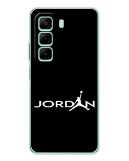 Чехол для Infinix Hot 60 5G Plus с картинкой «Jordan White Logo»