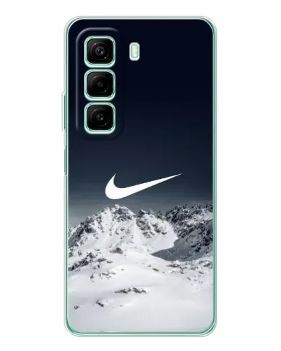 Чехол для Infinix Hot 60 5G Plus с картинкой «Nike — зимние горы» Чехол для Infinix Hot 60 5G Plus с картинкой «Nike — зимние горы»