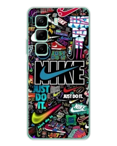 Чехол для Infinix Hot 60 5G Plus с картинкой «Яркий коллаж Nike» Чехол для Infinix Hot 60 5G Plus с картинкой «Яркий коллаж Nike»