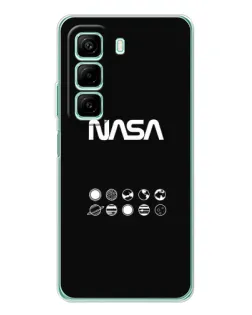 Чехол для Infinix Hot 60 5G Plus с картинкой «NASA — технический принт»