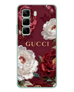 Чохол для Infinix Hot 60 5G Plus з картинкою «Gucci — бордові троянди»
