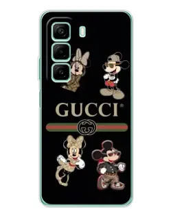 Чохол для Infinix Hot 60 5G Plus з картинкою «Gucci — герої Disney та монограма»