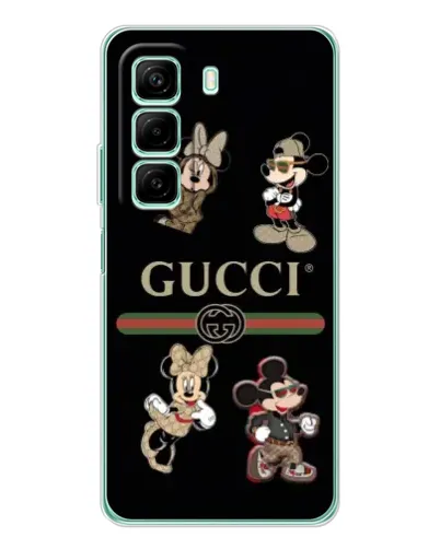 Чехол для Infinix Hot 60 5G Plus с картинкой «Gucci — герои Disney и монограмма» Чехол для Infinix Hot 60 5G Plus с картинкой «Gucci — герои Disney и монограмма»
