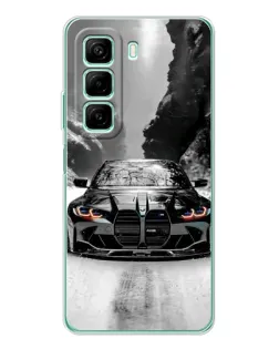 Чехол для Infinix Hot 60 5G Plus с картинкой «BMW — акварельный дрифт»