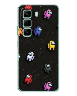 Чехол для Infinix Hot 60 5G Plus с картинкой «Космический паттерн Among Us» Чехол для Infinix Hot 60 5G Plus с картинкой «Космический паттерн Among Us»