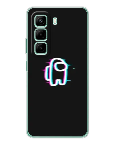 Чехол для Infinix Hot 60 5G Plus с картинкой «Among Us неон»