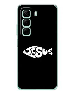 Чехол для Infinix Hot 60 5G Plus с картинкой «Рыба Jesus»