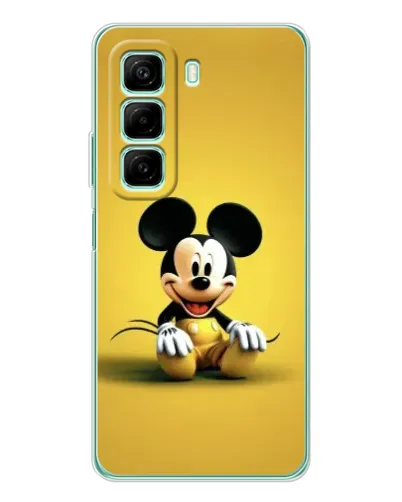 Чехол для Infinix Hot 60 5G Plus с картинкой «Микки на желтом»